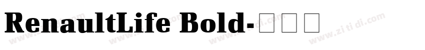 RenaultLife Bold字体转换